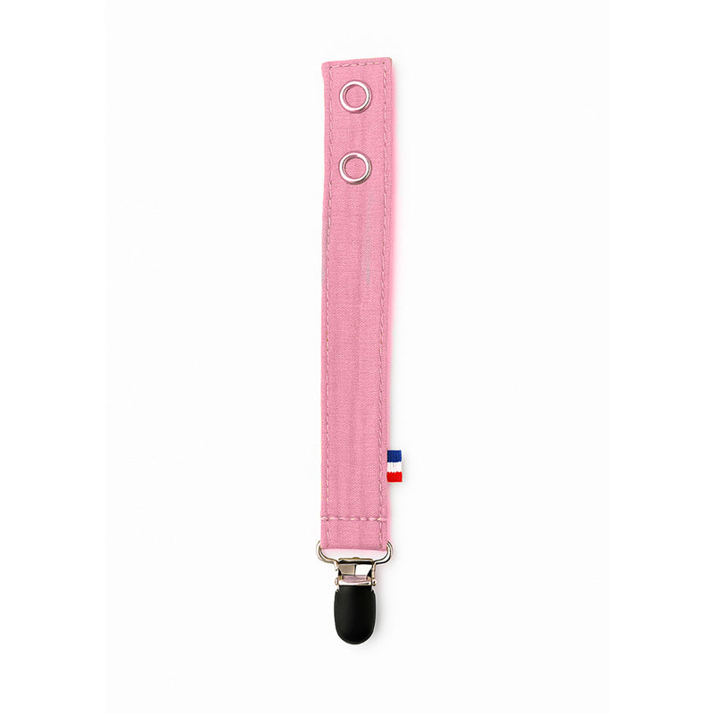 Attache Tetine en Coton Bio Teddy Rose bio