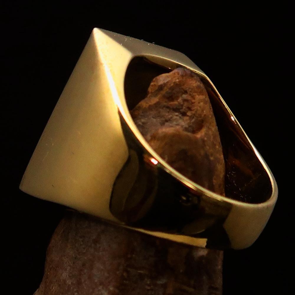 Perfectly crafted Men's Black Griffin Ring Griffon - Solid Brass