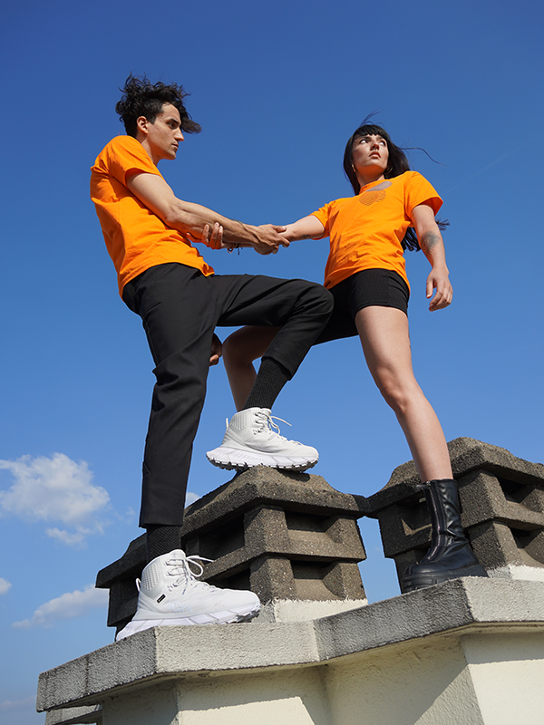 T-shirt Koko - Orange reflective