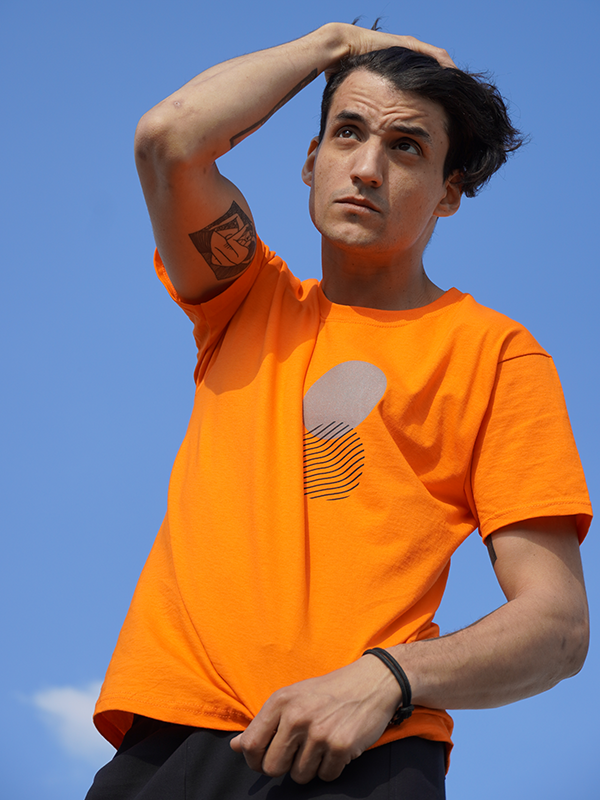 T-shirt Koko - Orange reflective
