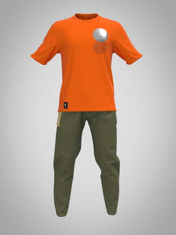 T-shirt Koko - Orange reflective