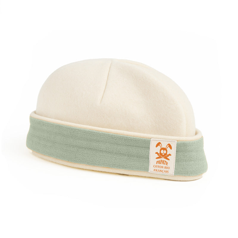 bonnet coton bio vert alaune papate puericulture