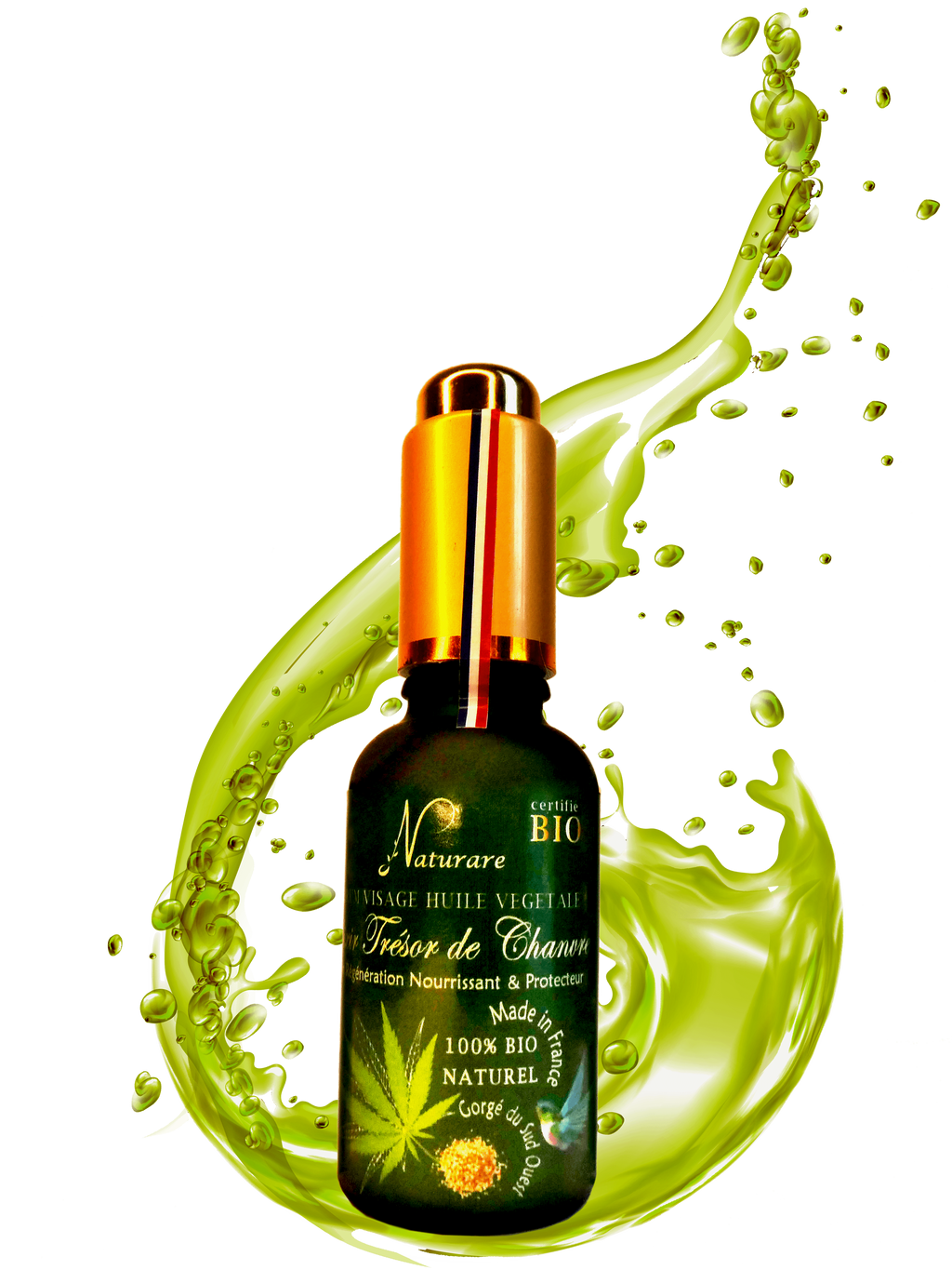 DROP - ELIXIR TRESOR DE CHANVRE BIO -  Huile Végétale, Compléments Alimentaire-0