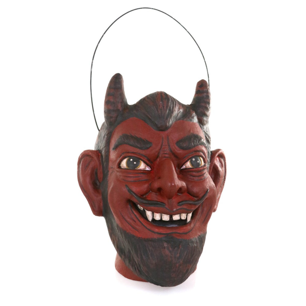 Halloween Devil Paper Mache Halloween Candy Bucket