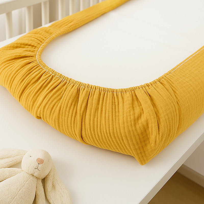 housse de matelas a langer en coton bio honey made in france