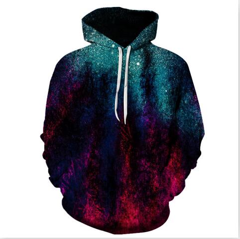 Milky Way series Men/Women 3D Sweatshirts Print Milk Space Galaxy Hooded Hoodies Unisex Tops Harajuku Pullover Pocket