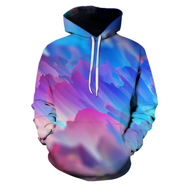 Milky Way series Men/Women 3D Sweatshirts Print Milk Space Galaxy Hooded Hoodies Unisex Tops Harajuku Pullover Pocket