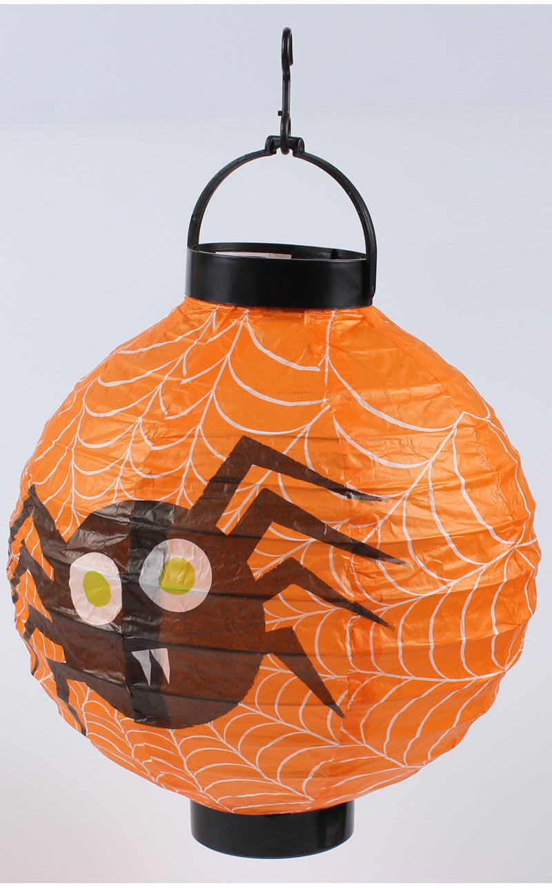 Halloween Handheld Halloween Pumpkin Paper Lantern Hanging Light-Up Pendant