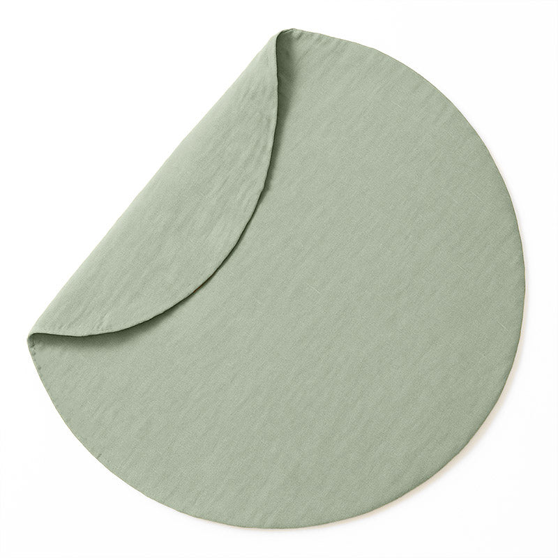 tapis eveil vert en coton bio papate