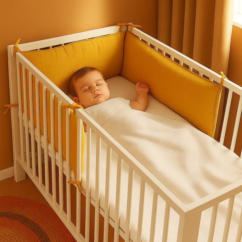 tour de lit coton bio honey made in france papate gots bébé