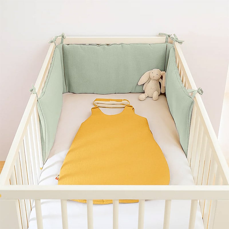 Tour de Lit en Coton Bio Vert